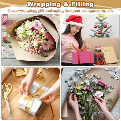 PATIKIL Wrapping Paper, 12" x 800"(66') 70 GSM Craft Paper Roll Kraft Packing Paper for Poster Bulletin Board, Gift Wrapping, Black - color: Black, size: 12" x 800"(66')