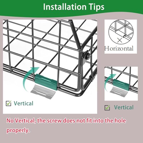 Jakyitvi 4 Pack Stackable Wire Baskets with Fixed Wooden Top, Vegetable Fruit Storage Bins for Onion Potato Snack, Pantry Baskets for Kitchen Cabinet Countertop, Pantry Organizers and Storage Rack - size: 4 Pack with Wooden Top—Narrow 11.8"W x 15.4" D