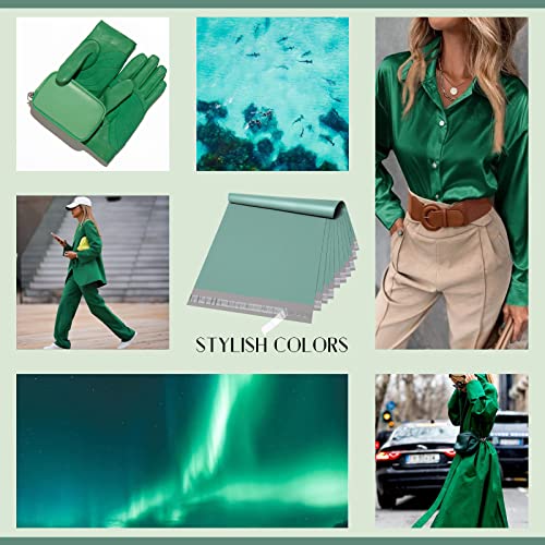 Metronic Poly Mailers 14.5x19 100 Pack, Large Bulk Self Seal Shipping Bags - color: Grayed Jade Green, size: 14.5x19 100PC