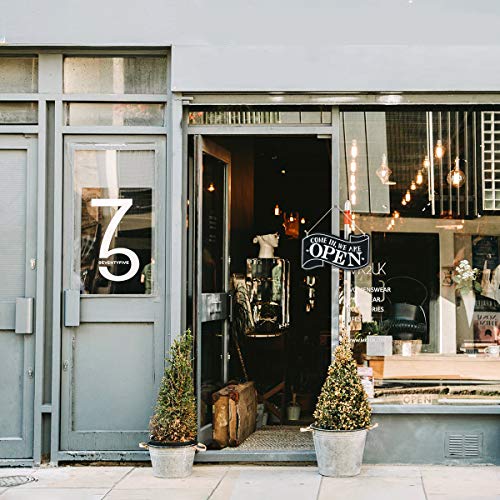 Wooden Double Sided Store Open and Closed Signs for Store Business or Home (Black)