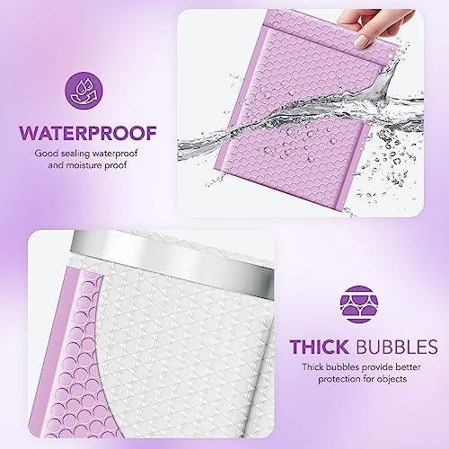 Metronic Bubble Mailers 6x10 Inch 100 Pack Lavender Padded Envelopes - color: Lavender Purple, size: 6x10" 100 pc