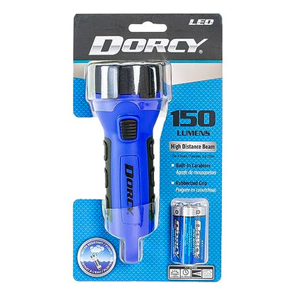 Dorcy 150 Lumen Floating Water Resistant LED Flashlight with Carabineer Clip, Blue (41-2514) - color: Blue