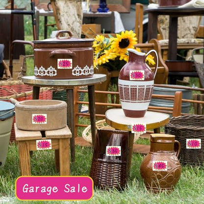 300 Pcs Garage Sale Price Stickers, Removable Adhesive 2"x3" Label Stickers for Yard Sales, Retail & Community Events - color: Pink