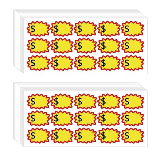 300 Pcs Garage Sale Stickers, 2.3 x 1.5 Inches - style: Contemporary