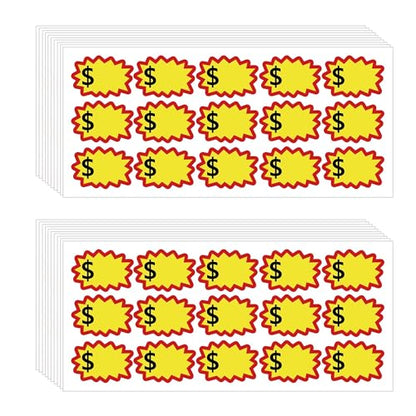 300 Pcs Garage Sale Stickers, 2.3 x 1.5 Inches - style: Contemporary