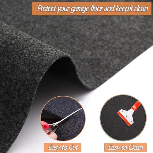 Ahpuhtan 36 x 60 Inch Oil Spill Mat for Garage, Garage Floor Oil Change Mat - color: 1 Pack-36 X 60 Inch
