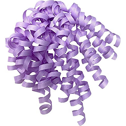 Jillson Roberts Curlie Gift Bows, Lavender Grosgrain (12 Pieces) - color: Lavender Grosgrain