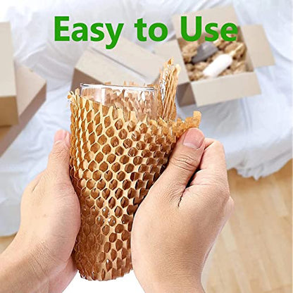 Honeycomb Packing Paper for Moving, Protective Wrapping Paper 12" x 100ft - color: Brown, size: 12 Inch x 100 Feet