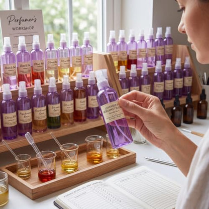 Eccliy 32 Pcs 8 oz Spray Bottles Fine Mist, Purple, Clear - color: Purple, style: Clear