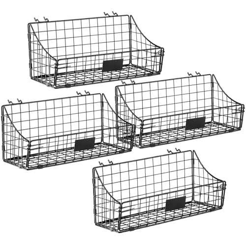 4 Pcs Peg Board Bins and Baskets Peg Board Organizer, Small - size: Small
