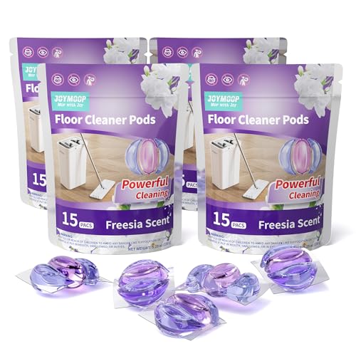 JOYMOOP Floor Cleaner for mopping, Mop Cleaner Solution, 60Count - size: 4 Count (Pack of 60)