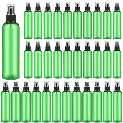 Eccliy 32 Pcs 8 oz Spray Bottles Fine Mist, Green, Clear - color: Green, style: Clear