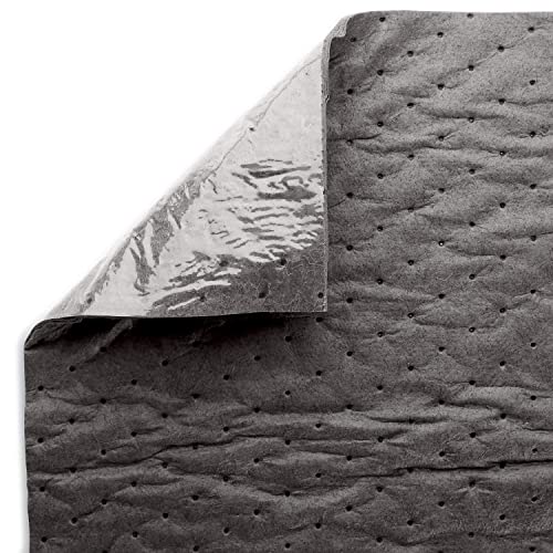 PIG Absorbent Mat Pads with Leak-Proof Backing - 4 Absorbent Spill Pads per Box - 15.5" x 20" - Absorbs up to 29 oz. per Pad - PM50463