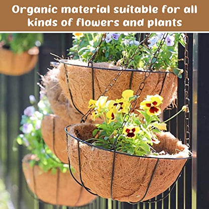 Legigo 3 Pack 20 Inch Hanging Basket Coco Liners Replacement, Round - color: 3pcs, size: 20 Inch