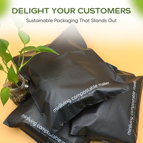 Biodegradable Poly Mailers Compostable Shipping Bags 14.9x19 25pk - size: L, 25 Pack