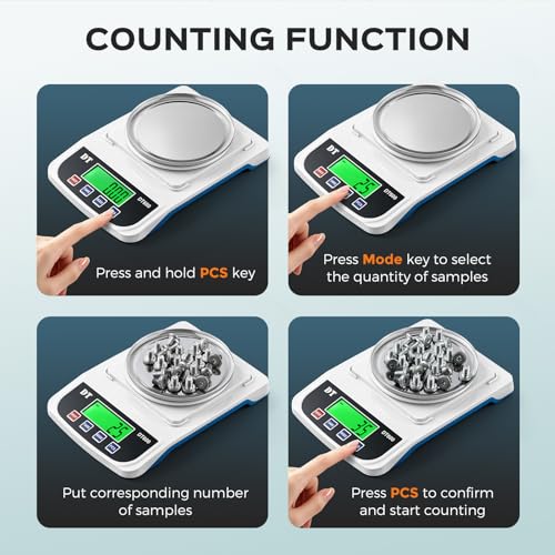 Bonvoisin Lab Scale 1000g x 0.01g Precision Electronic Scientific Scale Analytical Balance for Laboratory Jewelry Kitchen Industry