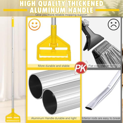 VOUBIEN Commercial Mop Handle Heavy Duty,60" Industrial Mop Stick - size: 1 Pack Mop Handle