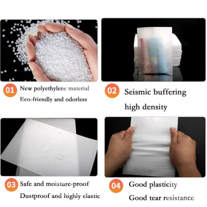 【Ultimate】Moving Packing Kit: 40 EPE Foam Pouches, Sheets, Fragile Stickers for Dishes Glassware - Complete Box Lining & Void Fill Protection Set