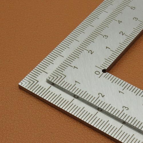 Stainless Steel L Shaped Ruler,2 inch by 4 inch(5 * 10cm),4 inch by 6 inch(10 * 15cm),Square Framing Measuring Tool for Engineer Carpenter,2 Pieces(Sliver)