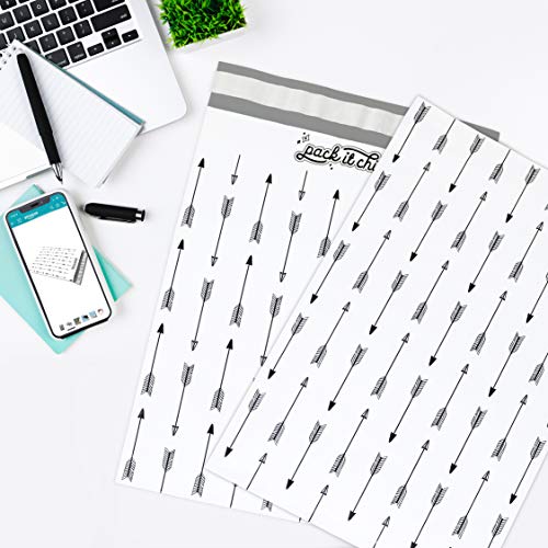 10X13 (100 Pack) Arrows Pattern Poly Mailer Envelope Plastic