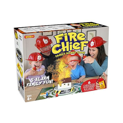 Prank Pack Prank-O Prank Gift Box, Fire Chief Family Board Game, Wrap Your Real Present in a Funny Authentic Prank-O Gag Present Box, Novelty Gifting Box for Pranksters - color: Fire Chief