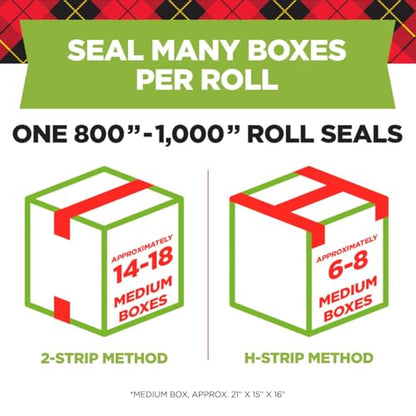 Scotch Sure Start Packing Tape, 1.88 in. x 25 yd Rolls, 3 Pack - size: 18 rolls