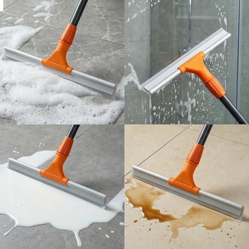 CLEANHOME Silicone Floor Squeegee for Shower Glass, Floor, and Garage