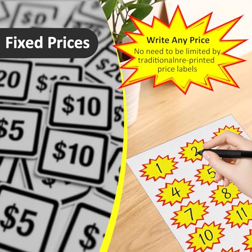 450Pcs Garage Sale Stickers,2"x3" Waterproof Removable & No-Residue - size: (2"x3")Blank
