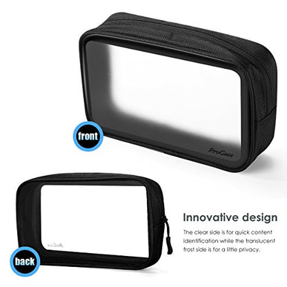ProCase Gadgets Bag Pouch Electronics Accessories Organizer Travel Gear Storage Case Bag for Hard Drive Mouse USB Cables Power Bank Charger Power Adapter Cord Plug