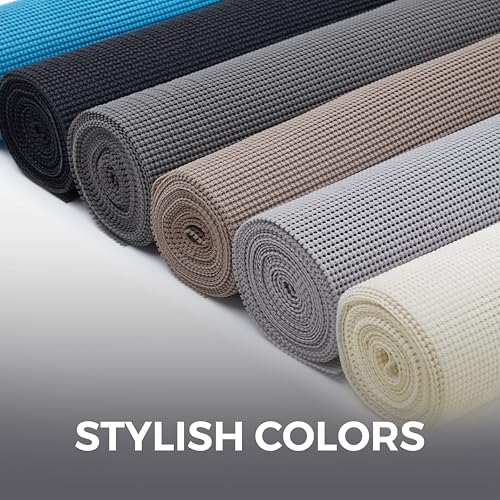 HOME GENIE Shelf Drawer and Cabinet Liner, Non Adhesive, 12x20 Slate Gray - color: Slate Gray, style: 12" x 20'