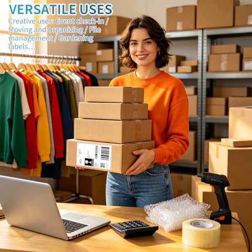 9527 Product Fanfold 4 x 6 Direct Thermal Labels White Perforated Shipping Labels, 1000 Label per Stack,1 Stack - color: White, size: 1 Stacks | 1000 Labels