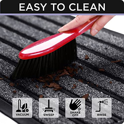 Ubdyo Extra Durable Door Mat Outside Entrance (30" x 17", Bright Grey) - color: Bright Grey, size: 30" x 17" (Rectangular)