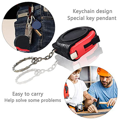 5 Pack Kids Tape Measure 3ft/1m, Retractable Mini Keychain Measuring Tape
