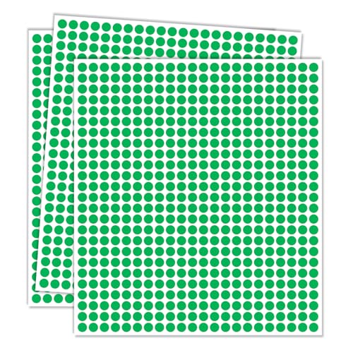 1/4" Green Dot Stickers Small Tiny Mini Little Circle Stickers - color: Green, size: 1/4 INCH