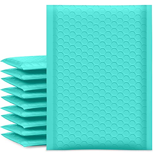 UCGOU Bubble Mailers 5x8.6" Usable Size 5x7" Padded Envelope Teal 100 Pack - color: Teal, size: 5x8.6" 100PC