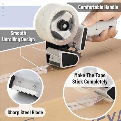 Mr. Pen- Heavy Duty Packing Tape Dispenser Gun, 2 Inch (Pack of 2) - color: Black, size: 4 Pack