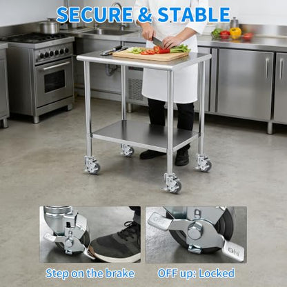 MySit 3 Inch Expanding Stem Casters with Side Brake Set of 4 - size: 3 inch