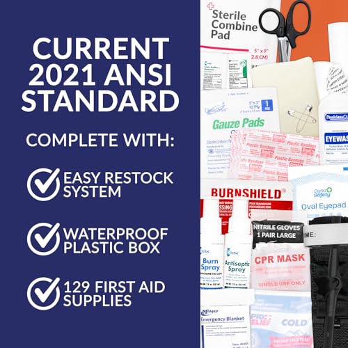 MFASCO 2021 ANSI/OSHA Class B First Aid Kit Type I, II or III