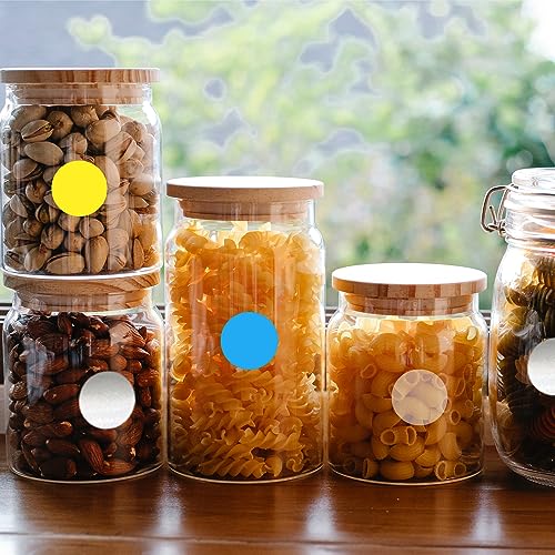 1200 Pieces 0.75 Inch Clear Transparent Round Waterproof Sticker,Envelope Tab Sealer and Retail Package Round Clear Seal Labels Self Adhesive Stickers - color: Clear, size: 0.75 inch-1 roll