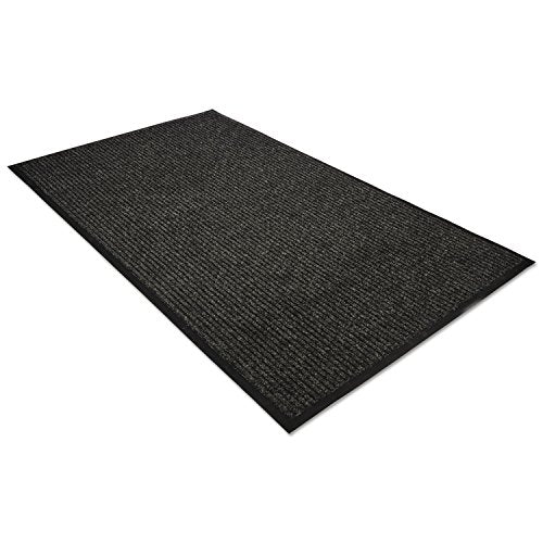 Guardian Golden Series Dual-Rib Indoor Wiper Floor Mat, Vinyl/Polypropylene, 3'x5', Charcoal