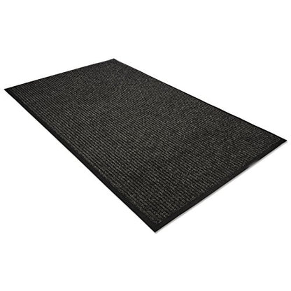 Guardian Golden Series Dual-Rib Indoor Wiper Floor Mat, Vinyl/Polypropylene, 3'x5', Charcoal