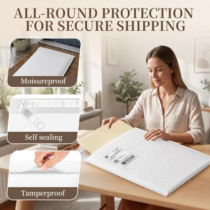 Metronic White Bubble Mailers 19x24 Inch 120 Pack Shipping Bags for Clothes - color: White, size: 19x24" 120PC