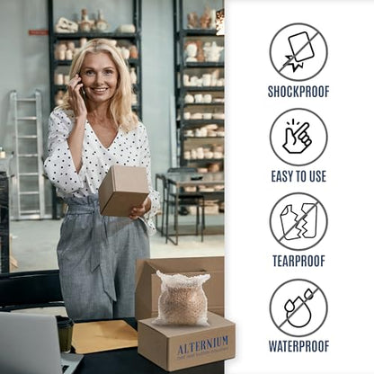ALTERNIUM Self Seal Bubble Pouches - Bubble Bags for Packing, Packaging Filler for Moving - Cushioning Wrap for Fragile Items, Dish Packing Kit Shipping Supplies for Small Business - 7.5x8 Inch, 50pcs - size: 7.5"x8" - 50 pack