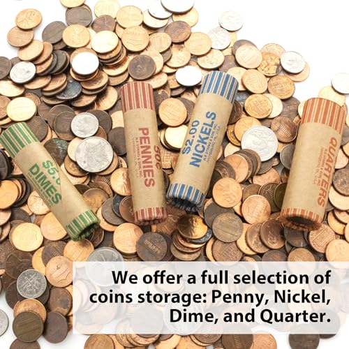 BAZIC Products Nickel Coin Wrappers, $2 Rolls, Bulk 36 Pack, 4-Pack - color: Nickel Rolls, size: 4-Pack