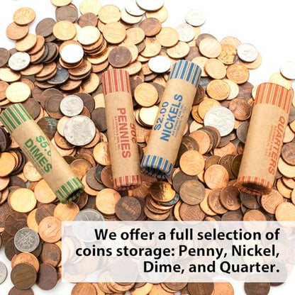 BAZIC Products Nickel Coin Wrappers, $2 Rolls, Bulk 36 Pack, 4-Pack - color: Nickel Rolls, size: 4-Pack