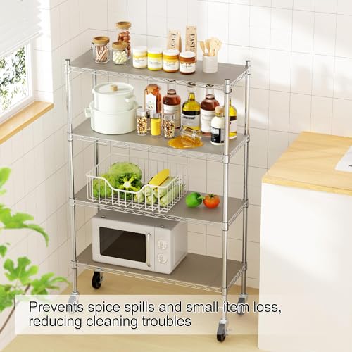 Auslar 14" X 36" Shelf Liners 4-Pack Waterproof Graphite for Wire Shelving - color: Graphite