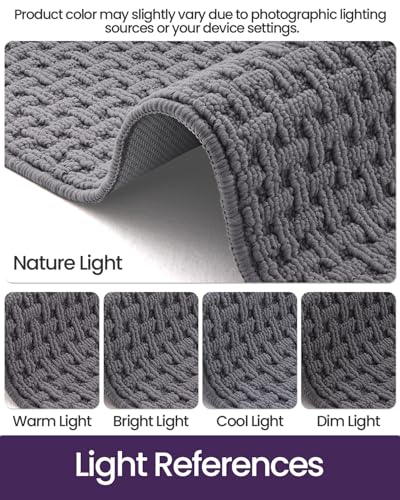 DEXI Hallway Runner Rug 24x72, Non Slip Runner Rugs Washable, Light Grey - color: Light Grey, size: 24'' x 72''(Runner)