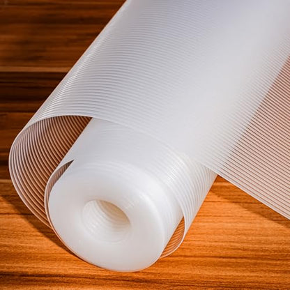 Shelf and Drawer Liner for Kitchen Cabinet Non-Adhesive 24IN x 30FT - color: Clear, size: 24"W x 360"L