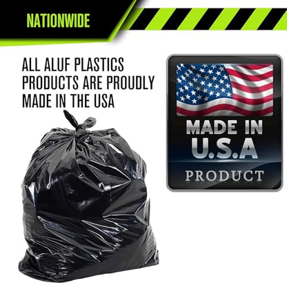 Heavy Duty 45 Gallon Trash Bags - (HUGE 100 Pack /w Flap Ties) - 2.0 MIL (Equivalent) 40" x 46" STAR SEAL BOTTOM Thick Garbage Bags for Contractors, Lawn, Leaf, Yard Waste Commercial Kitchen - style: 45 Gal, 2 Mil Equiv, 100 Count
