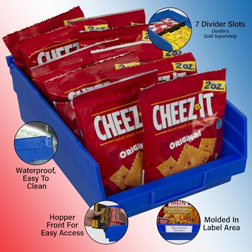 Akro-Mils 30150 Heavy Duty Plastic Shelf Bins, 12"x 8"x 4", Clear, 12-Pack - color: Clear